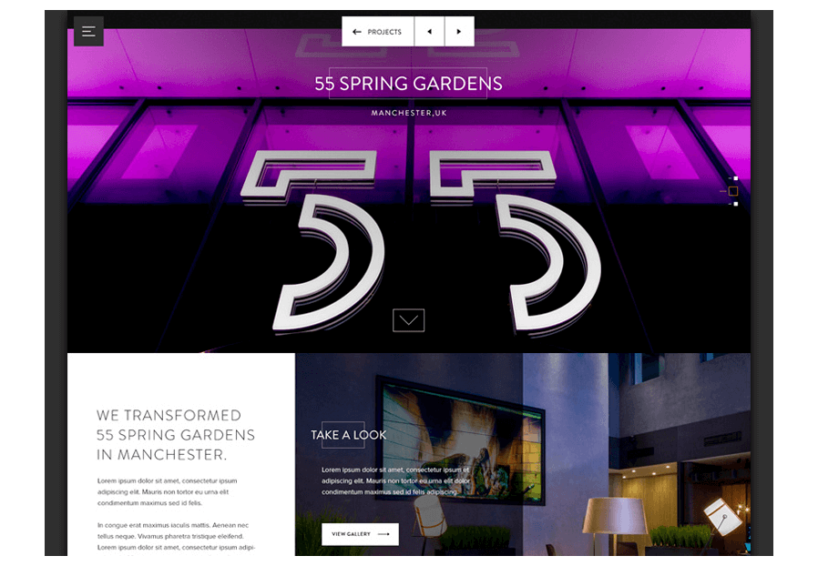 Www.sordopilostra created the website for construction company ARCO to present their services